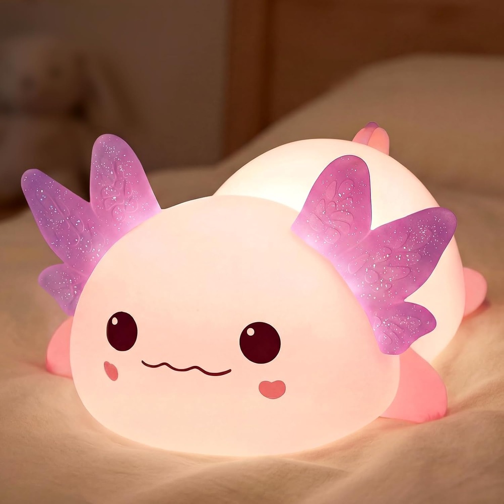 image:imageMewaii Huggwaii Squishy Dinosaur Night Light for Kids BPAFreePink