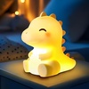 image:imageMewaii Huggwaii Squishy Dinosaur Night Light for Kids BPAFreeYellow