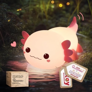 Mewaii Huggwaii Squishy Dinosaur Night Light for Kids, BPA-Free(Pink-1)