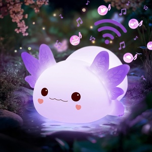 Mewaii Huggwaii Squishy Dinosaur Night Light for Kids, BPA-Free(Purple)
