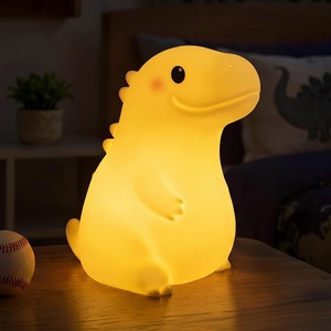 Mewaii Huggwaii Squishy Dinosaur Night Light for Kids, BPA-Free(yellow-2)